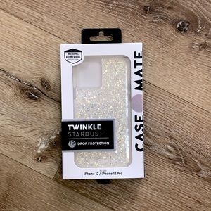 NWT Case-Mate Apple iPhone 12 and iPhone 12 Pro Twinkle Case in Stardust